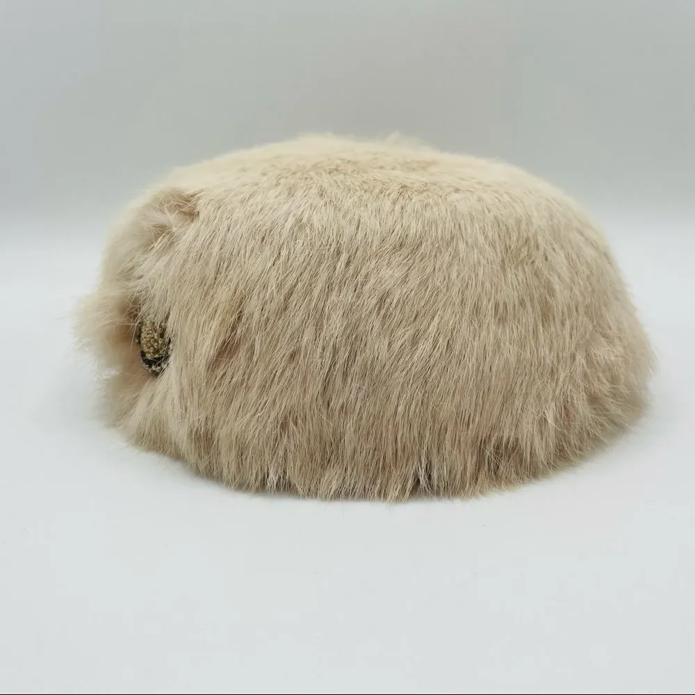 Vintage 40’s 50’s Rabbit Fur Hat - Picture 1 of 6